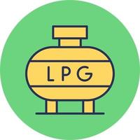 licuado petróleo gas vector icono