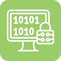 Encrypted Data Icon Vector Design