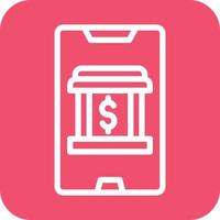 Mobile Banking Icon Vector Design