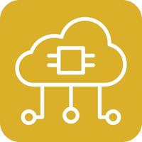 Cloud Computing Icon Vector Design