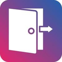 Exit Door Icon Vector Design