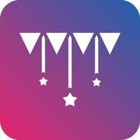 Bunting Icon Vector Design