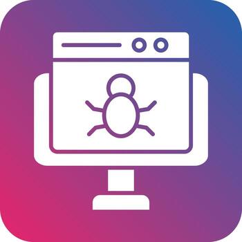 Website Bug Icon Vector Design
