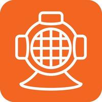 Diving Helmet Icon Vector Design