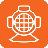 Diving Helmet Icon Vector Design