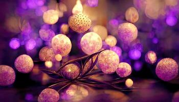 Excellent Purple bokeh lights. photo