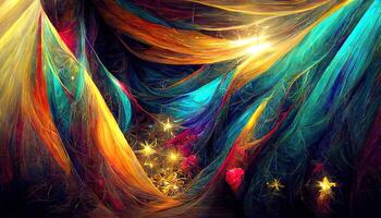 Colorful blurred background in sparkling style. photo