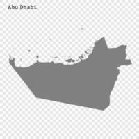 High quality map is a emirate of United Arab Emirates vector