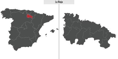 mapa región de España vector