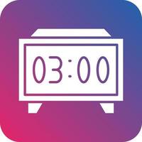 Digital Clock Icon Vector Design