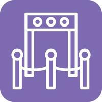Boarding Gate Icon Vector Design