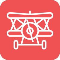 Biplane Icon Vector Design