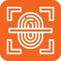Fingerprint Scan Icon Vector Design