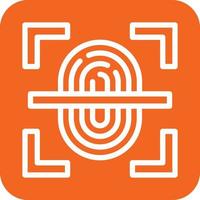 Fingerprint Scan Icon Vector Design