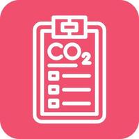 Carbon dioxide Report Icon Vector Design