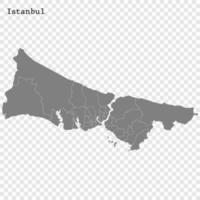 High Quality map is a province of Turkey vector