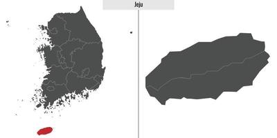 mapa estado de sur Corea vector