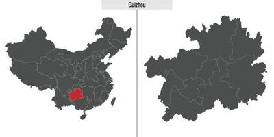 mapa provincia de china vector