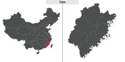 mapa provincia de china vector