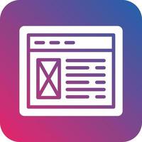 Website Layout Icon Vector Design
