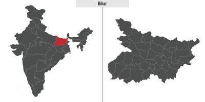 map state of India vector