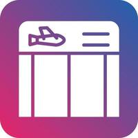 Boarding Gate Icon Vector Design