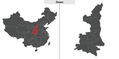 mapa provincia de china vector
