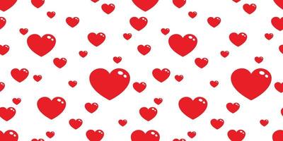 heart isolated valentine Seamless pattern doodle cartoon vector wallpaper background red