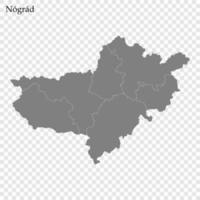 High Quality map County of Hungary vector