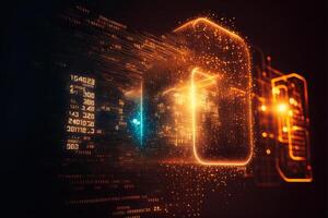 Abstract technology background. photo