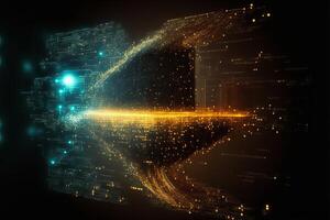 Abstract technology background. photo
