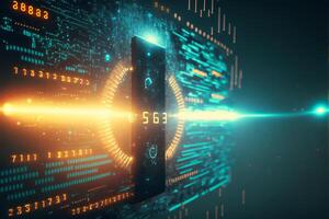Abstract technology background. photo