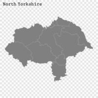 High Quality map is a county of England vector