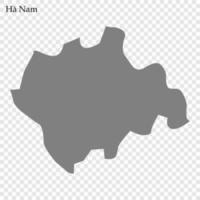 mapa de provincia de Vietnam vector