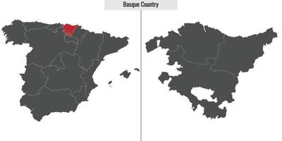 map region of Spain vector