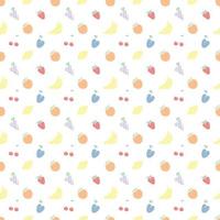 Seamless pattern with food icons. doodle food pattern. Food background vector