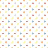 Seamless pattern with food icons. doodle food pattern. Food background vector