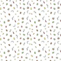 Easter pattern. Seamless pattern with easter icons. Easter background vector