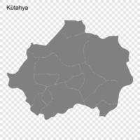 alto calidad mapa es un provincia de Turquía vector