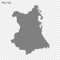 mapa de provincia de Vietnam vector