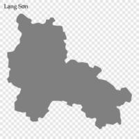 mapa de provincia de Vietnam vector