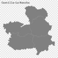 High Quality map is a state of Spain vector