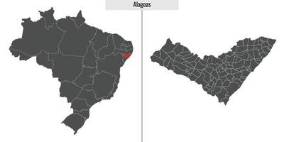 map state of Brazil vector