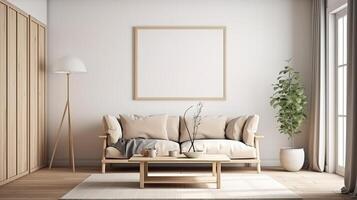 A living room filled with furniture and vase of plants on a table. photo