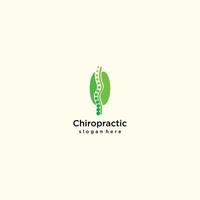 Chiropractic logo design unique concept vector