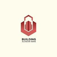 Building logo by combining two image objects vector