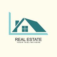 real inmuebles logo diseño con único y nuevo concepto propiedad y hogar vector