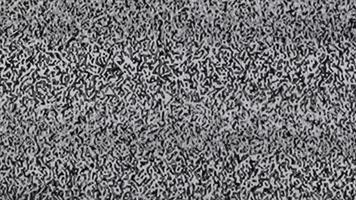 télévision statique bruit, noir, blanc video