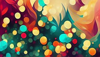 Colorful abstract christmas glitter background wallpaper illustration header. photo