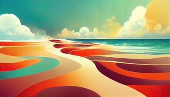 Tropical beach wallpaper. photo